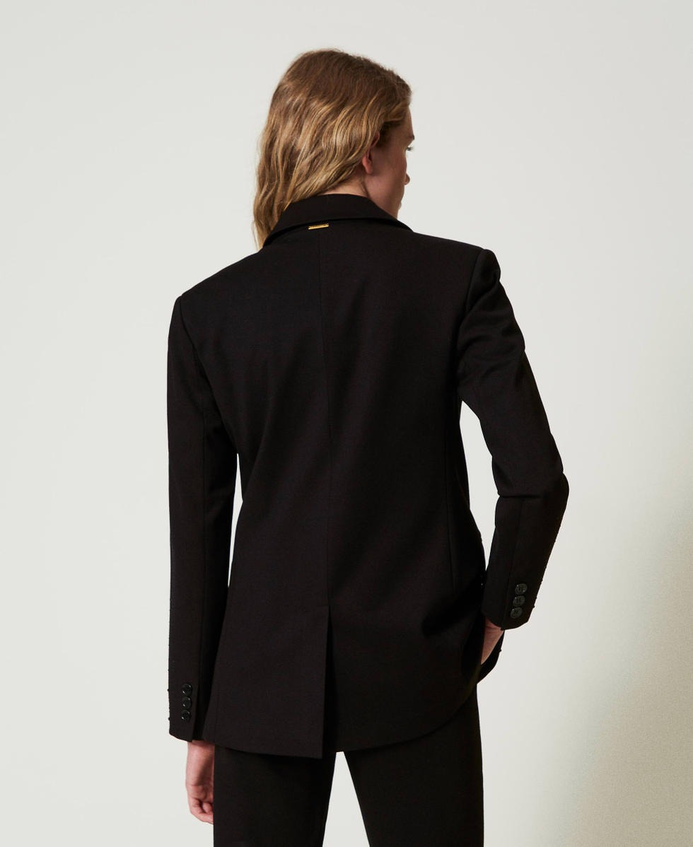Blazer mit Strass im D&eacute;grad&eacute; Schwarz Frau 242LI2MBB_00006_03