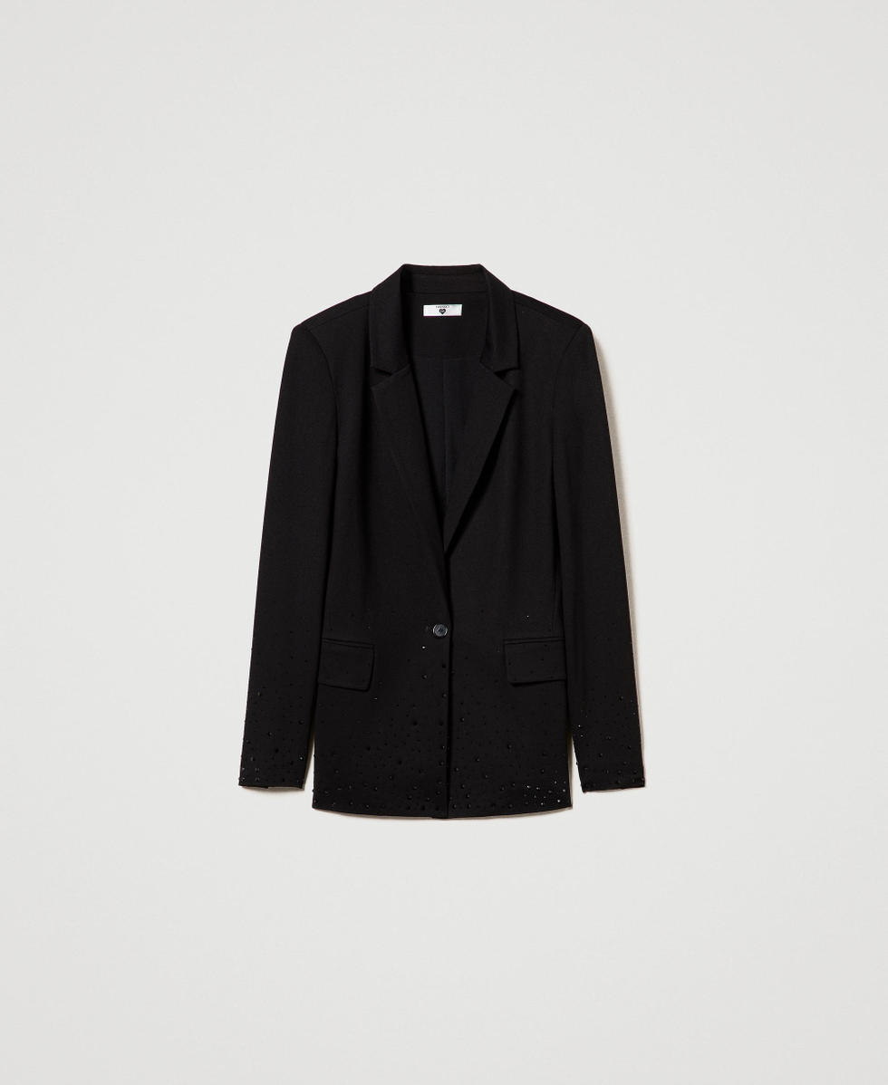 BLATE セットアップ ブラック NVRFRGT DETACHABLE HOODED BLAZER BLACK 通販 商品ページ
