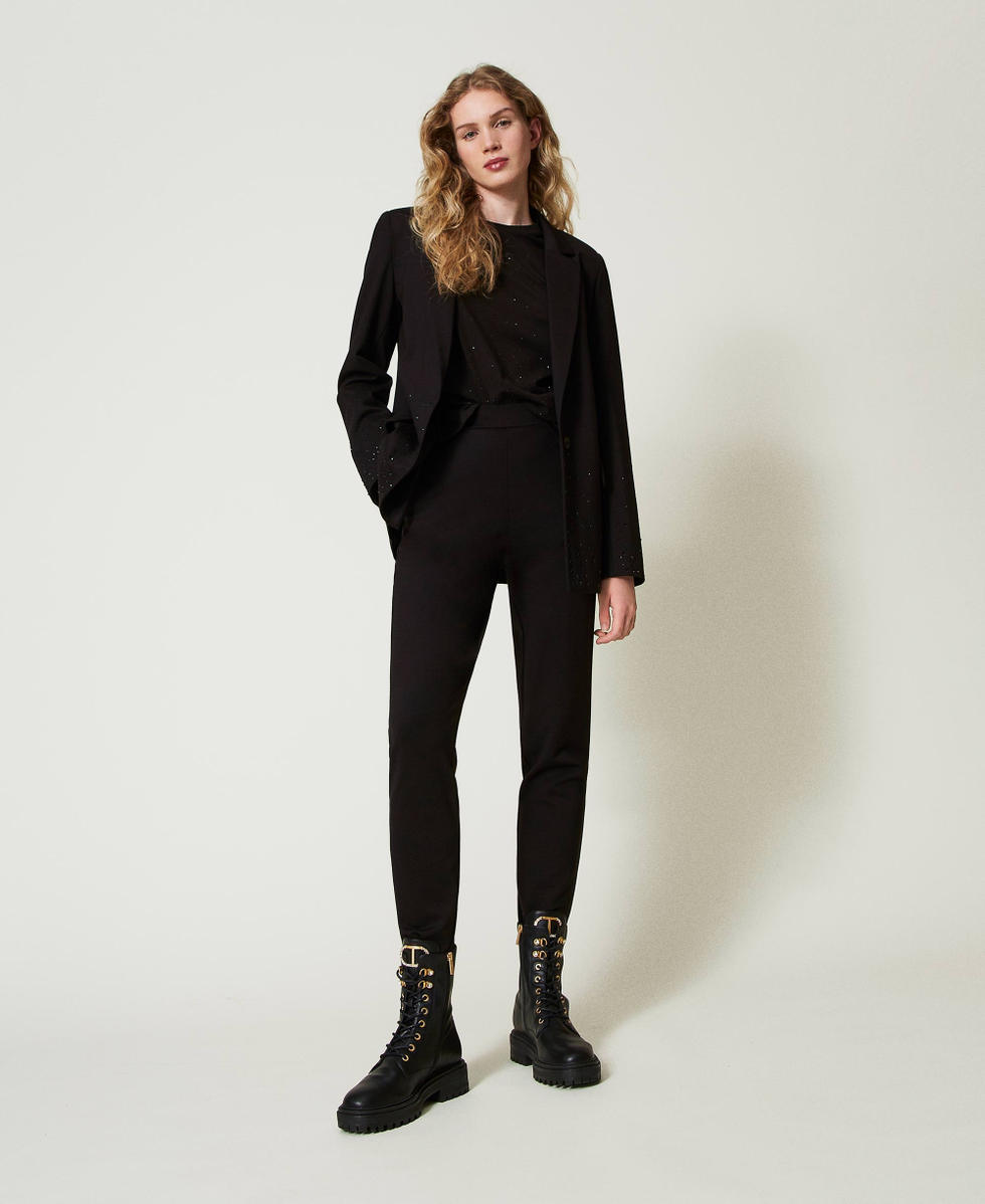 Blazer mit Strass im D&eacute;grad&eacute; Schwarz Frau 242LI2MBB_00006_T0