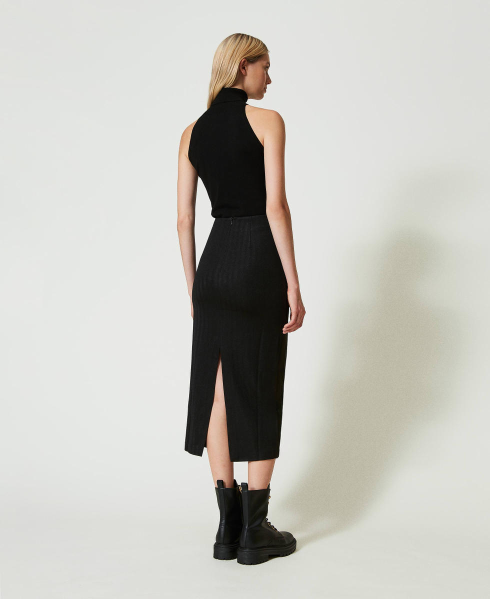 Jupe en scuba jacquard