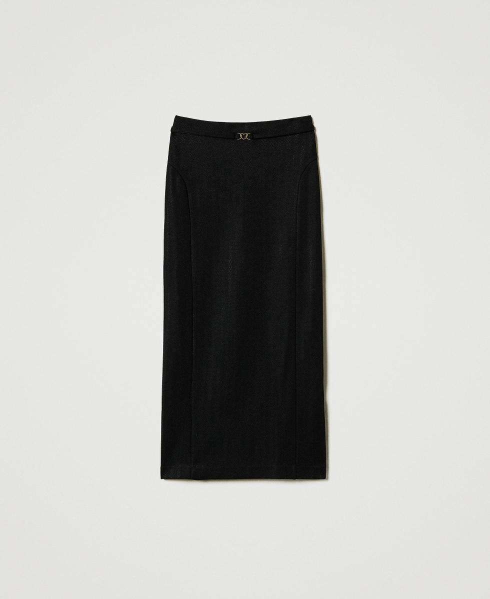Jupe en scuba jacquard
