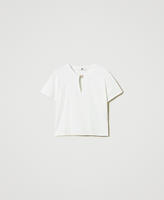 T-shirt with heart-shaped clasp Off White Woman 242LI2ZCC_00526_S0