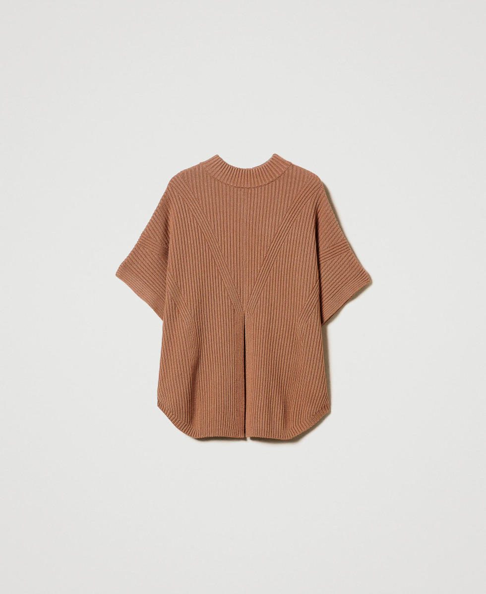 Poncho jumper with sleeves clearance
