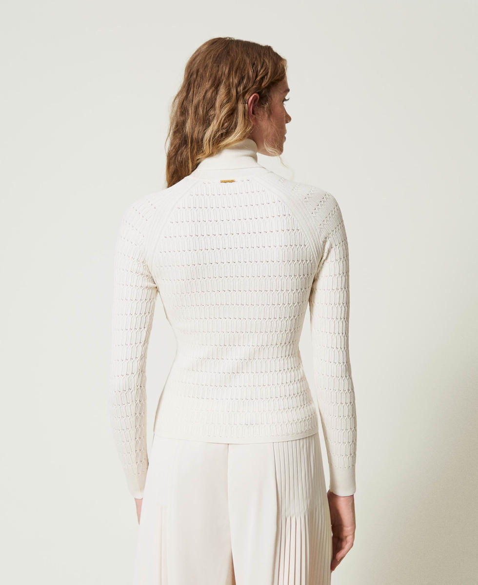 White fitted jumper cheap