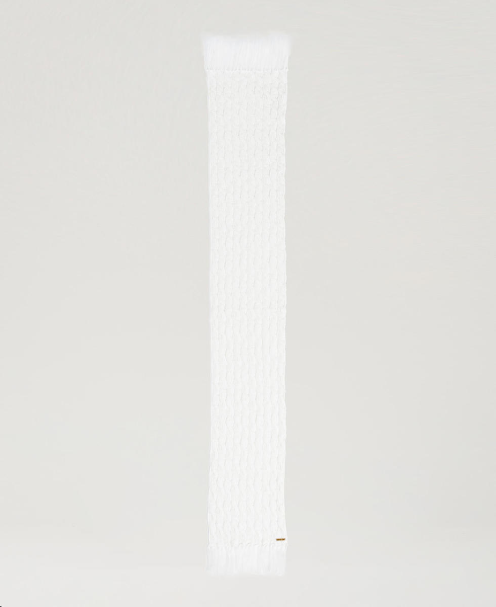 &Eacute;charpe en maille torsad&eacute;e Nacre Femme 242LI4AKK_00059_05