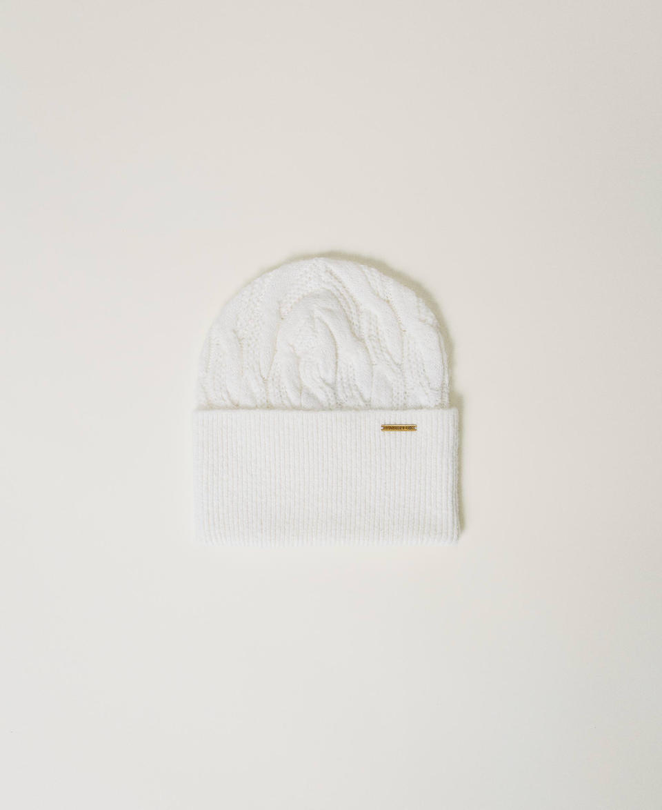Twin Set Cuffia in maglia a trecce