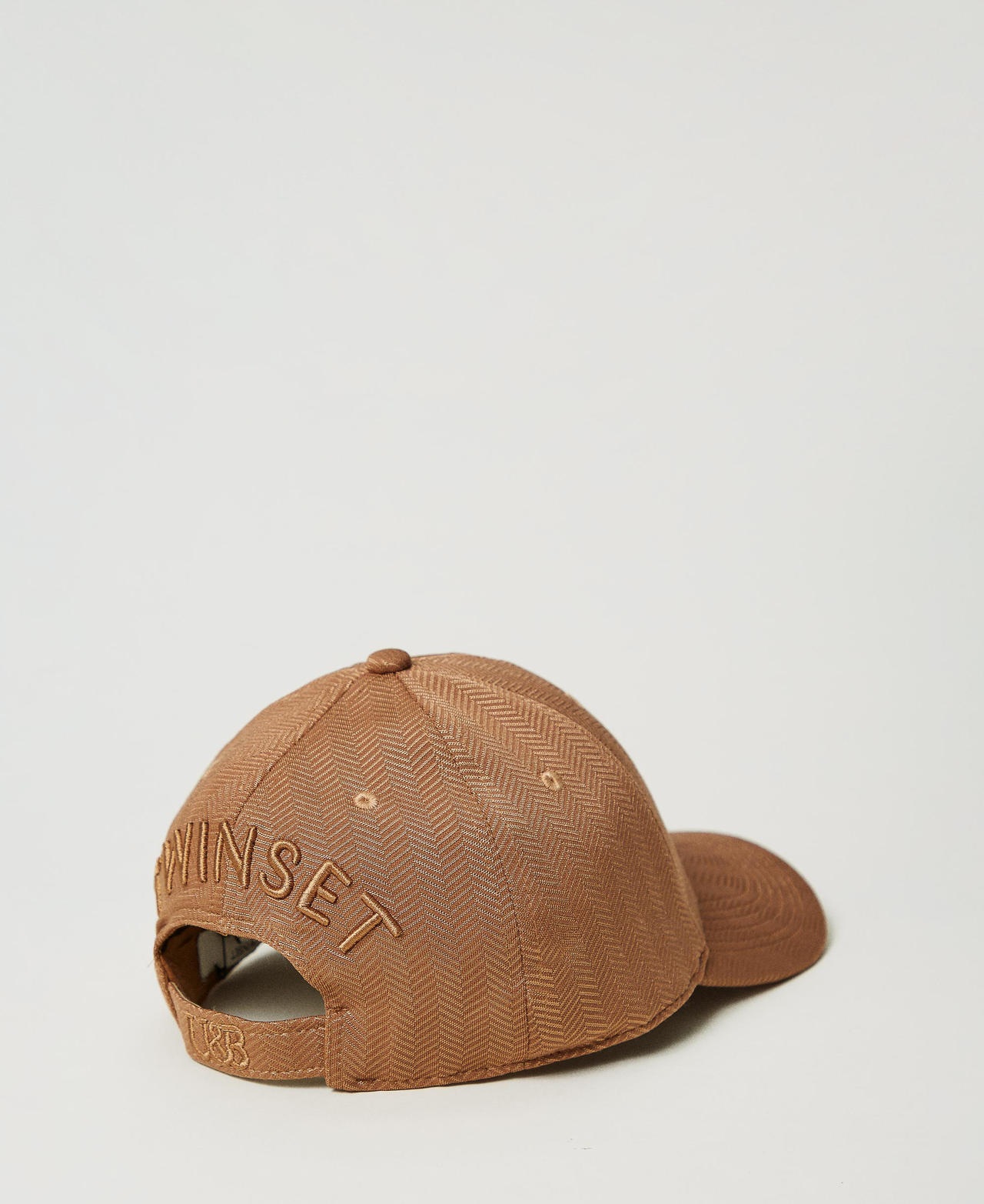 Scuba fabric baseball cap Caramel Camel Woman 242LI4AVV_11718_02