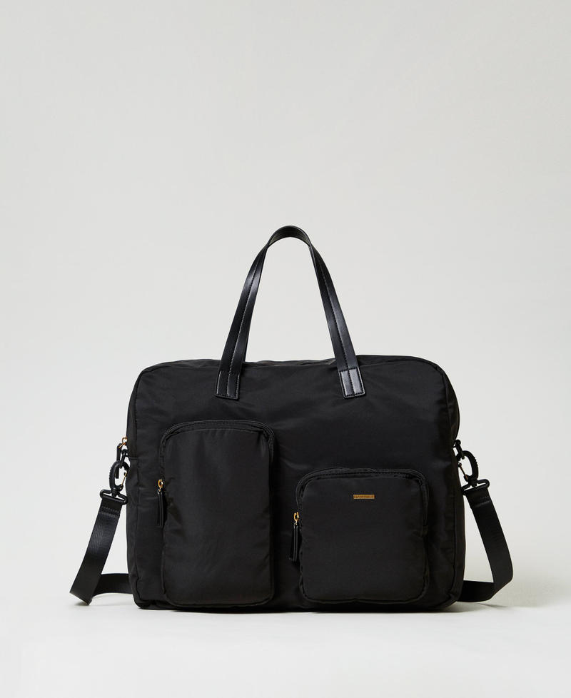 Borsa shopper in tessuto tecnico