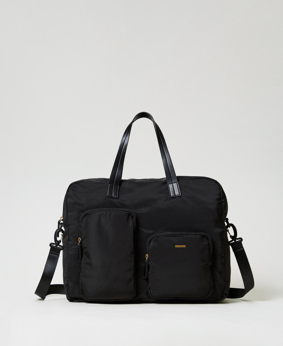 Borsa shopper in tessuto tecnico