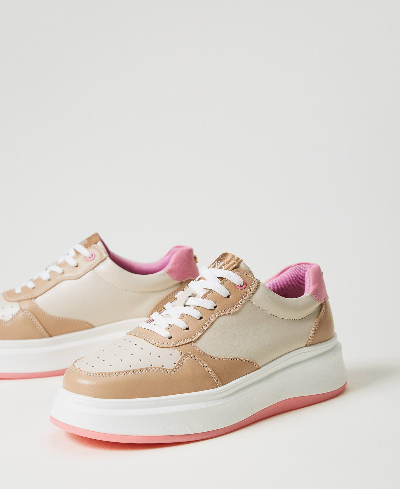 Colour block trainers Woman White TWINSET Milano