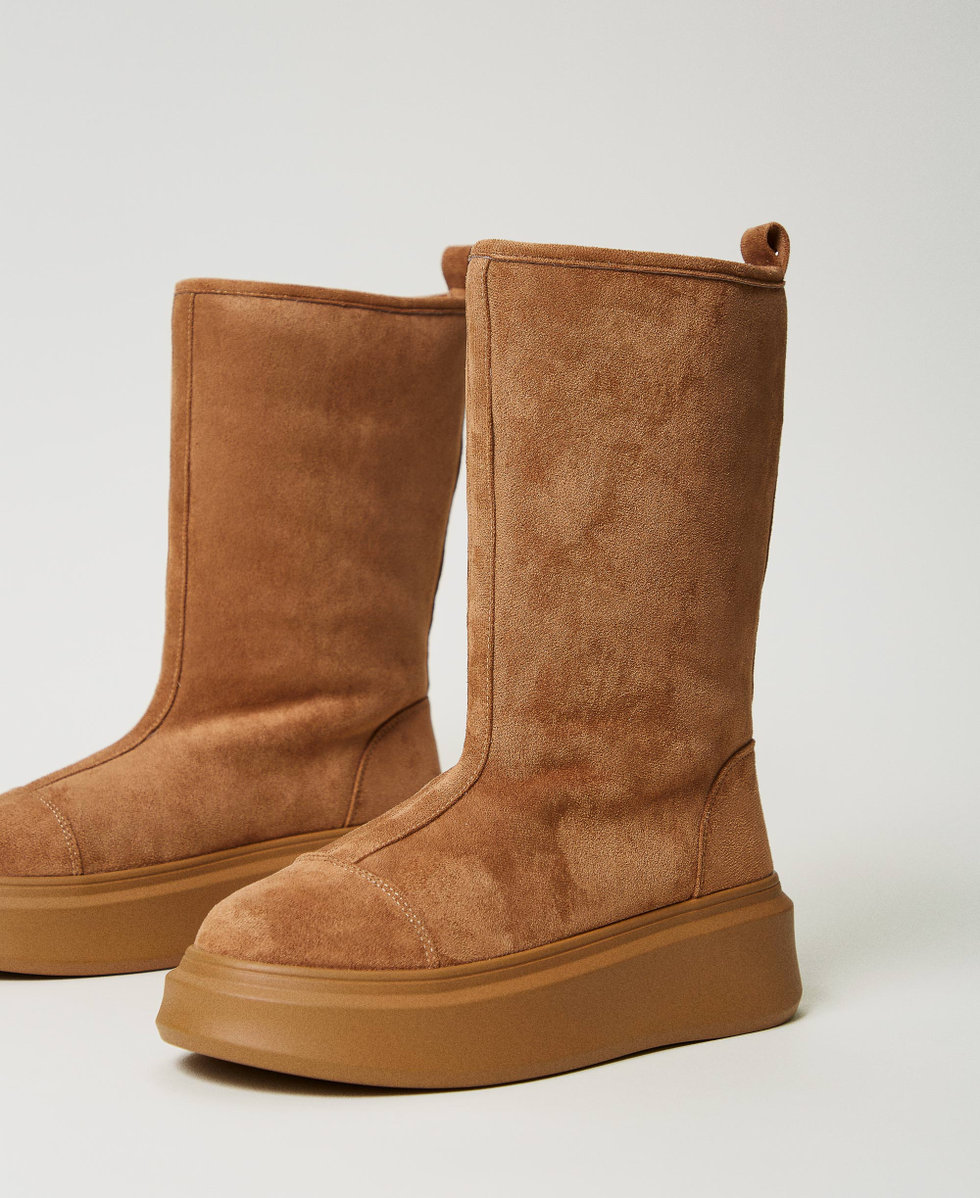 Stivali platform imbottiti Donna Marrone TWINSET Milano
