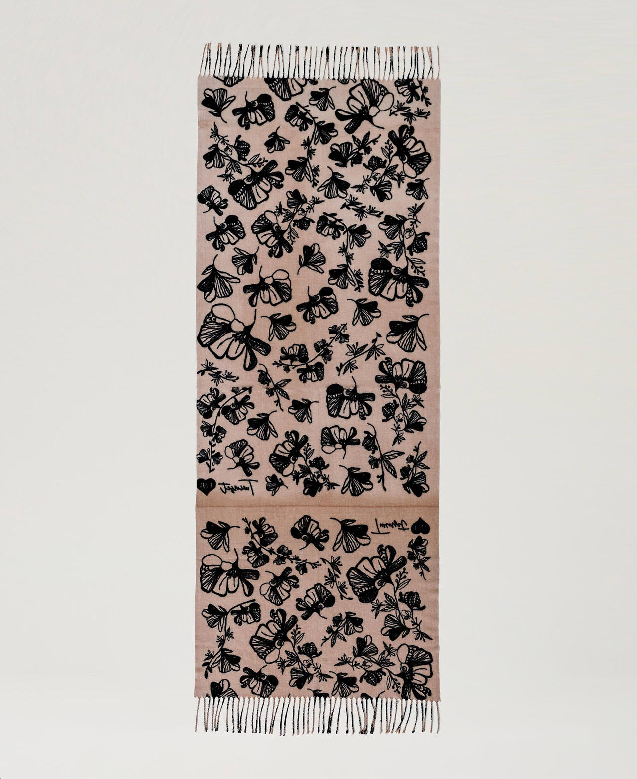 Floral cloth stole