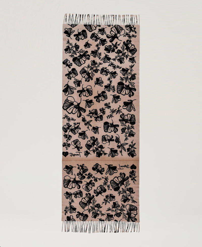 Floral cloth stole