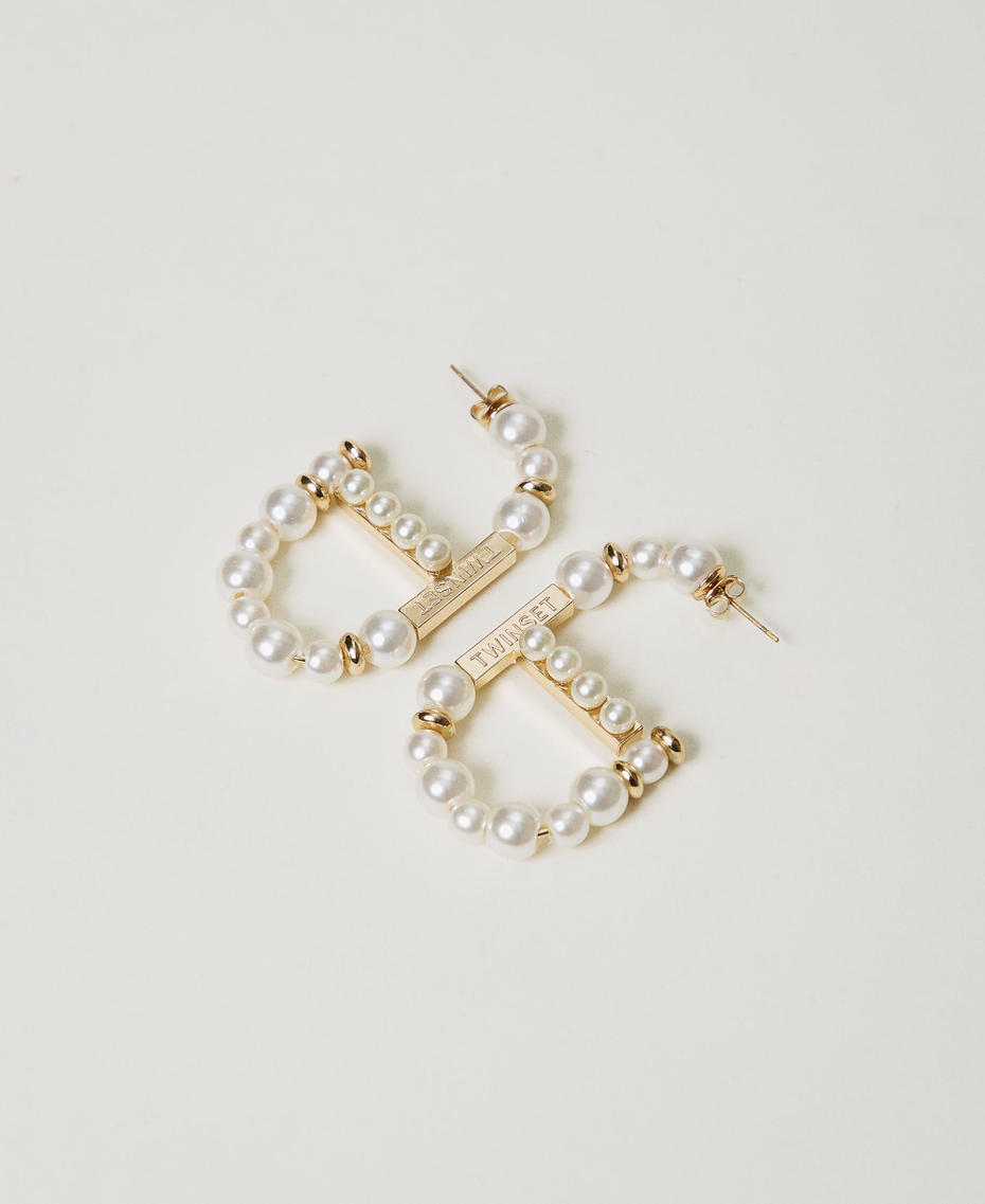 Orecchini Oval T con perle