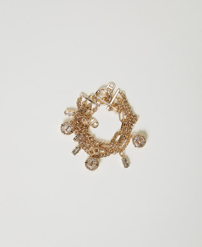 Bracciale multifilo con pendenti New Gold Donna 242TA4060_10630_01