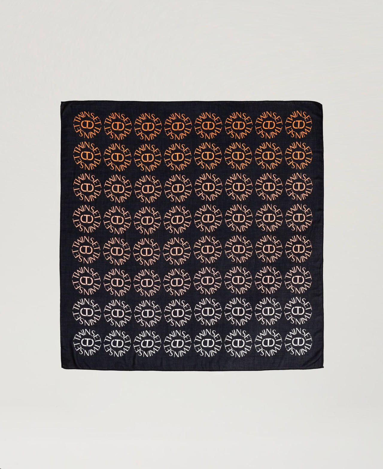 Kefiah with Oval T print and logo