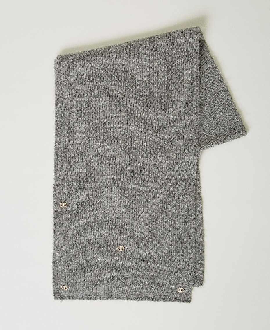 Sciarpa in maglia con Oval T
