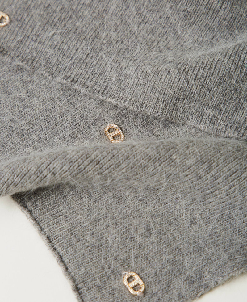 Sciarpa in maglia con Oval T