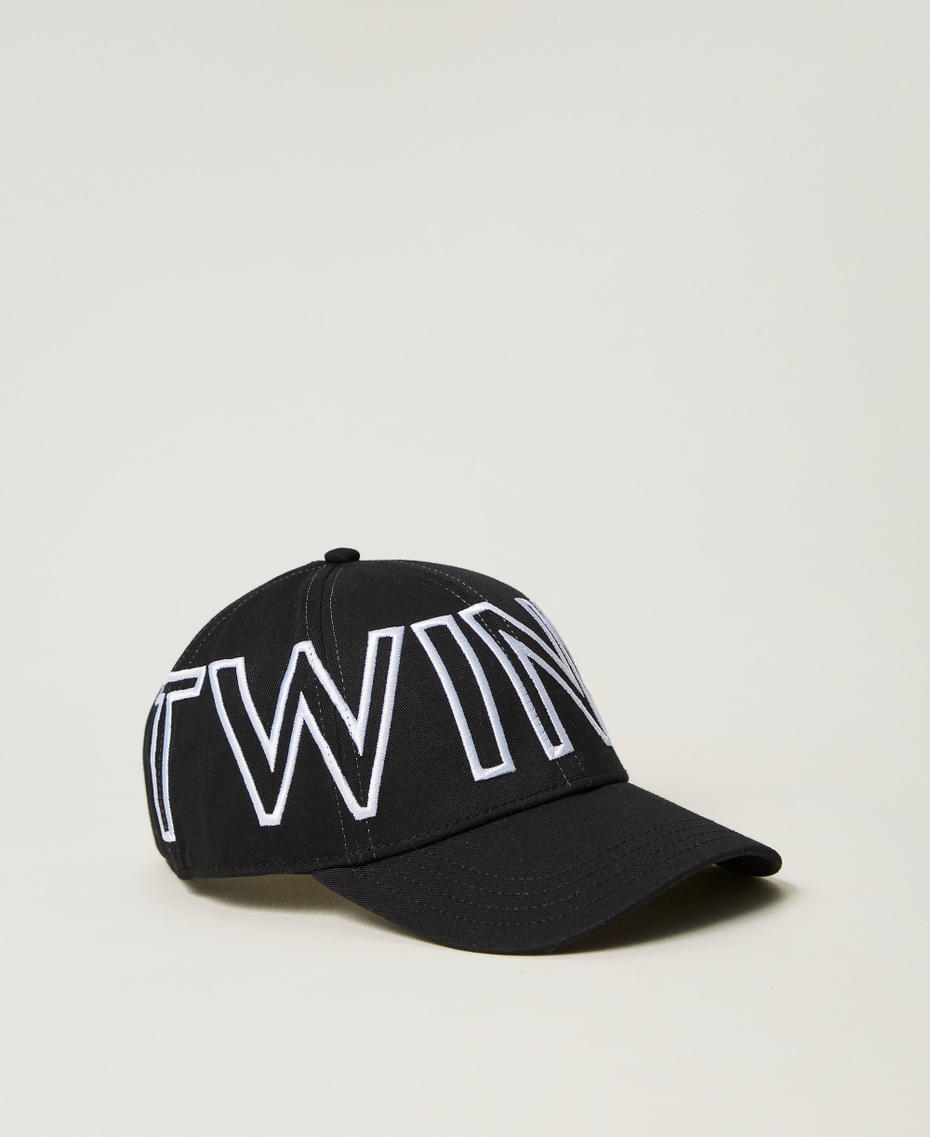 Baseball cap with maxi logo Black Woman 242TA4350_00006_01