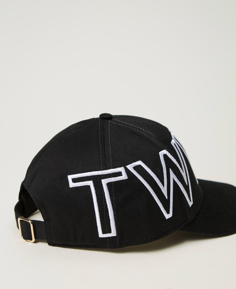 Baseball cap with maxi logo Black Woman 242TA4350-02