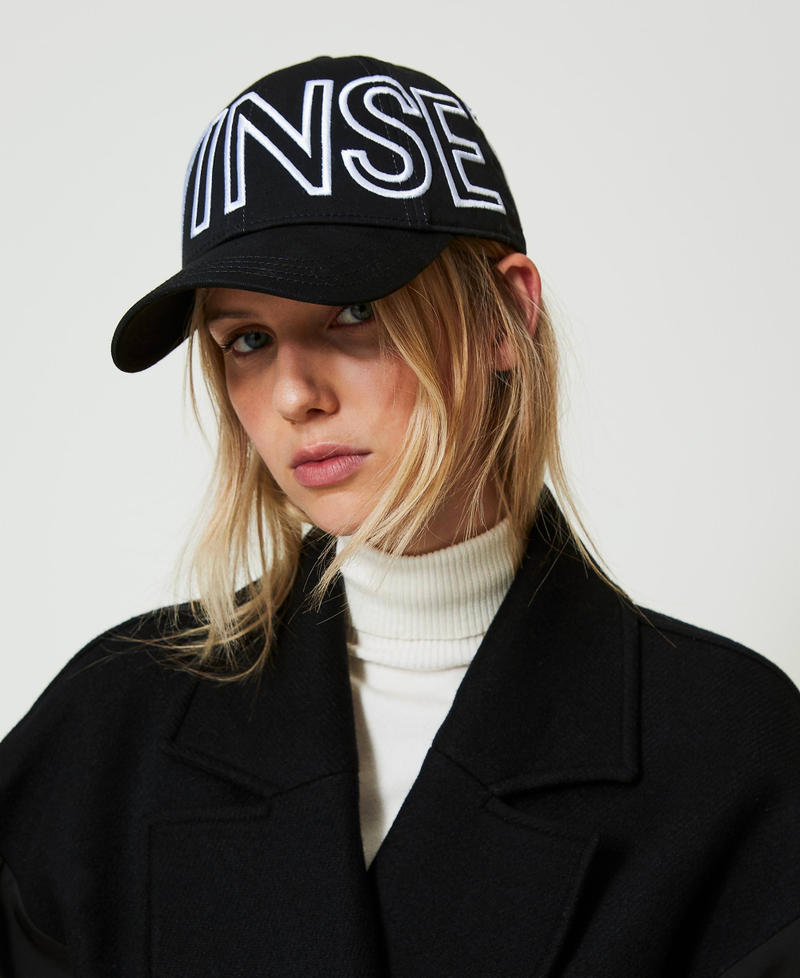 Baseball cap with maxi logo Black Woman 242TA4350_00006_0S