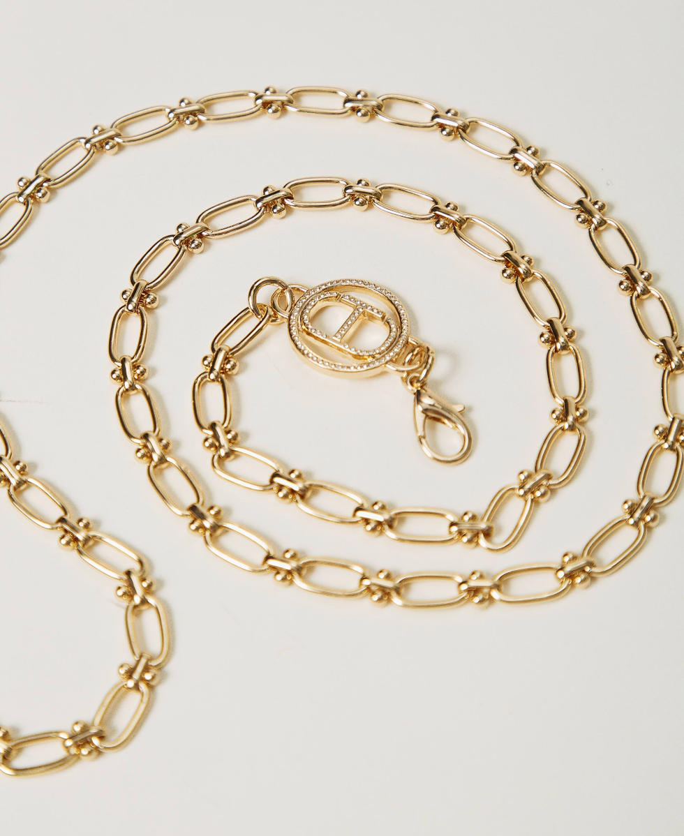 Cintura in catena con Oval T New Gold Donna 242TA4600_10630_02
