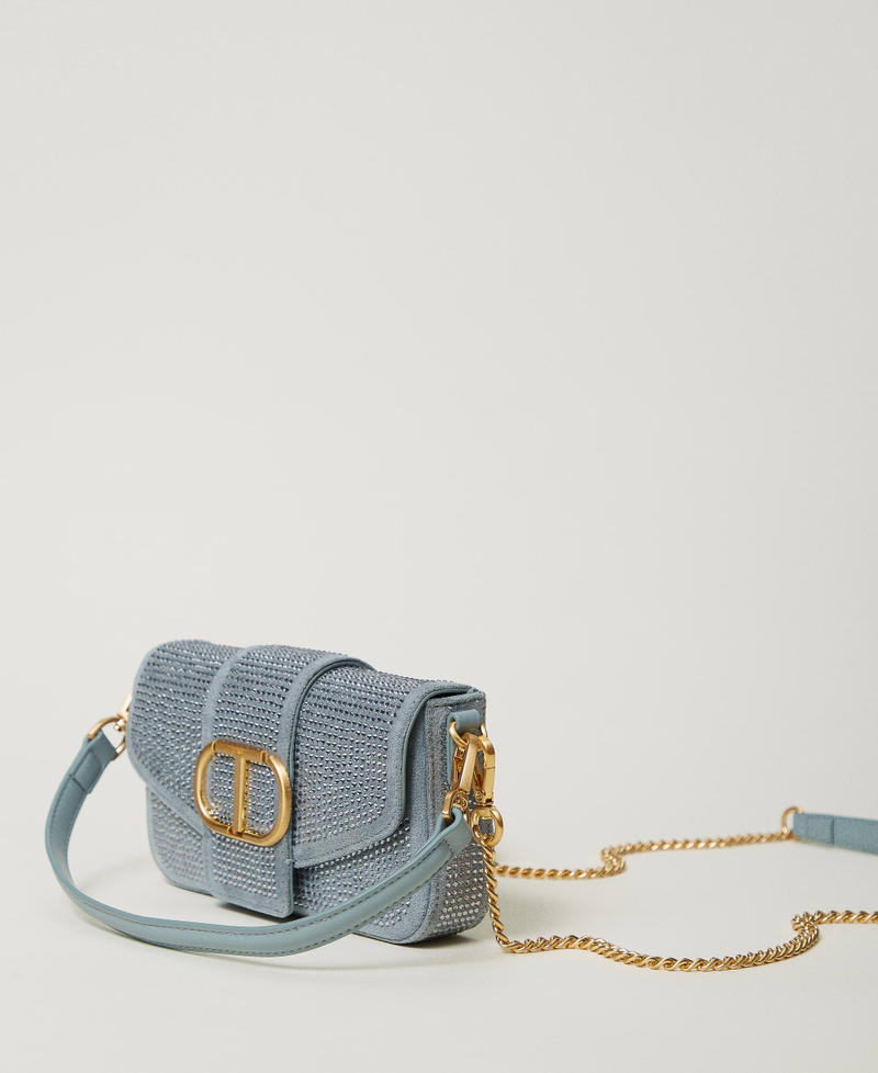 Borsa a tracolla 'Amie' piccola con strass Gainsboro Gray Donna 242TB7140_11760_02
