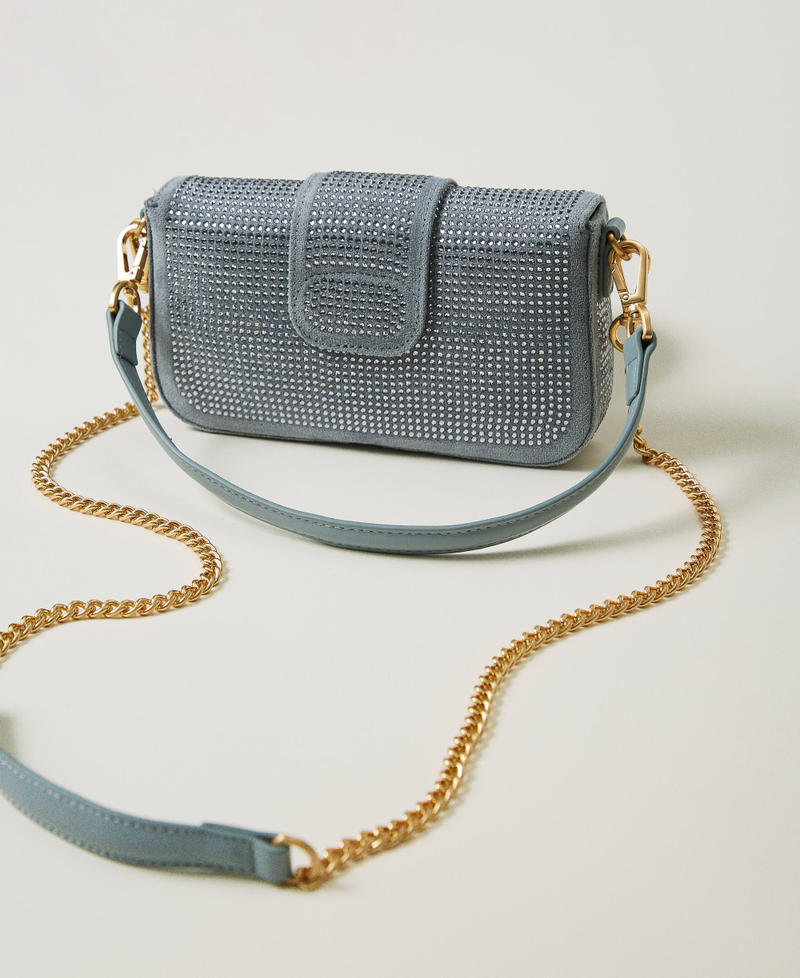 Borsa a tracolla 'Amie' piccola con strass Gainsboro Gray Donna 242TB7140_11760_03