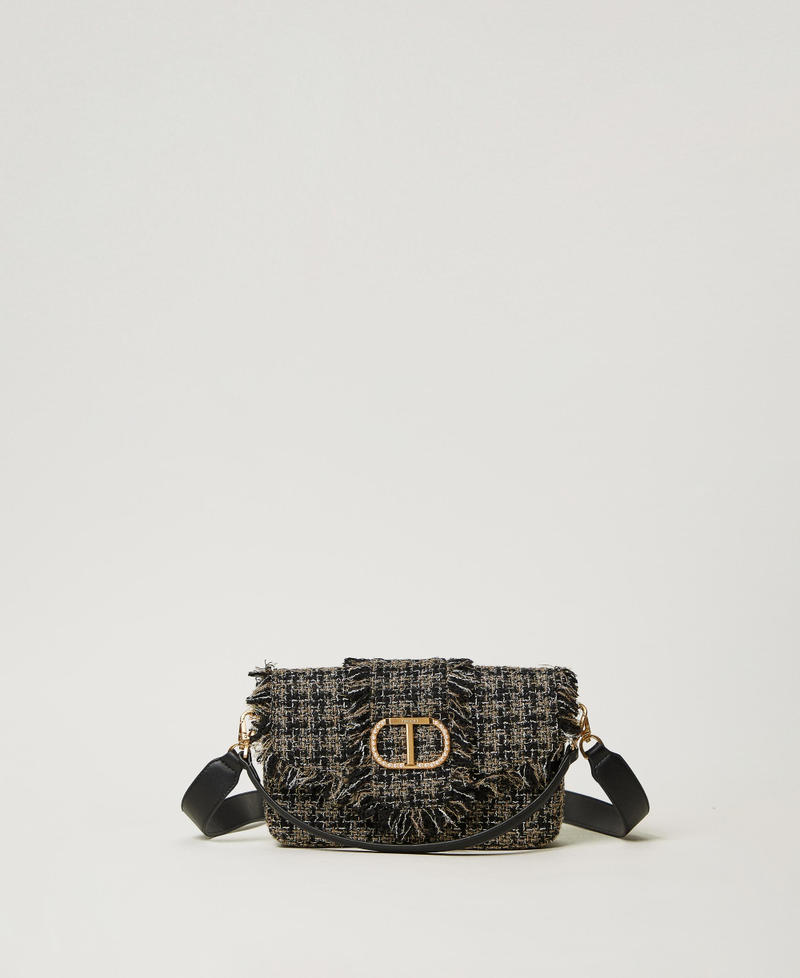 'Amie' medium tweed shoulder bag Black Woman 242TB7180_00006_01