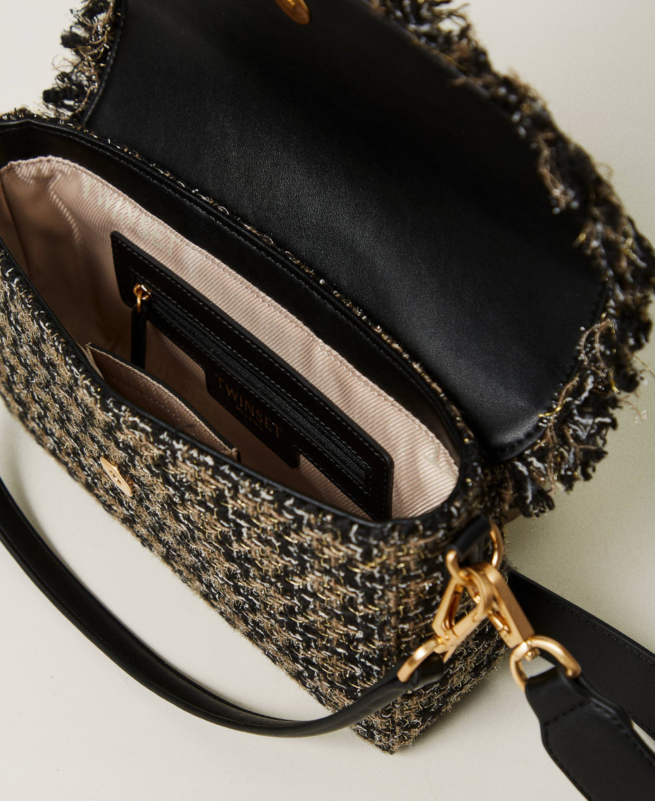 'Amie' medium tweed shoulder bag Black Woman 242TB7180_00006_04