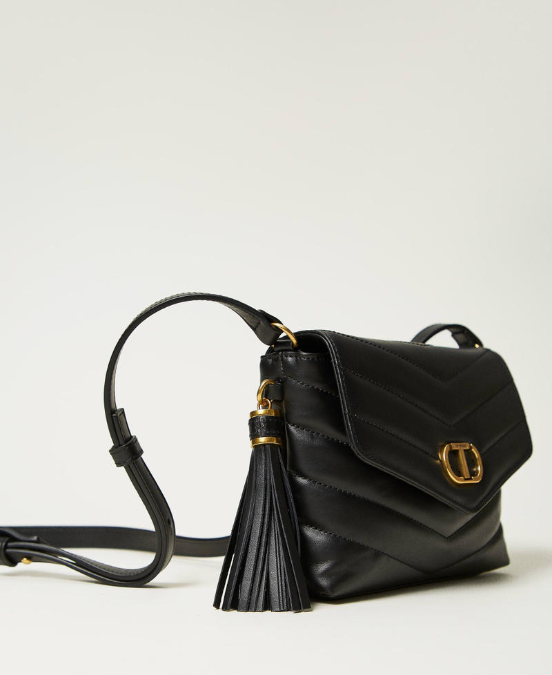'Dreamy' small leather shoulder bag Black Woman 242TB7191-02
