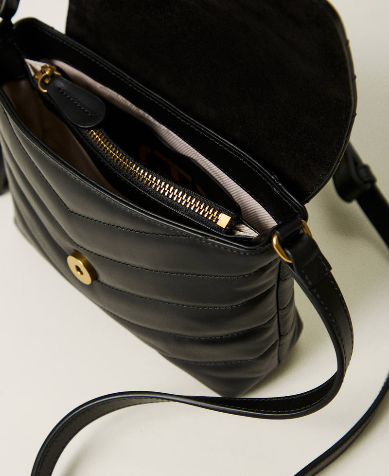 Bolso bandolera Dreamy peque&ntilde;o de piel Negro Mujer 242TB7191_00006_04