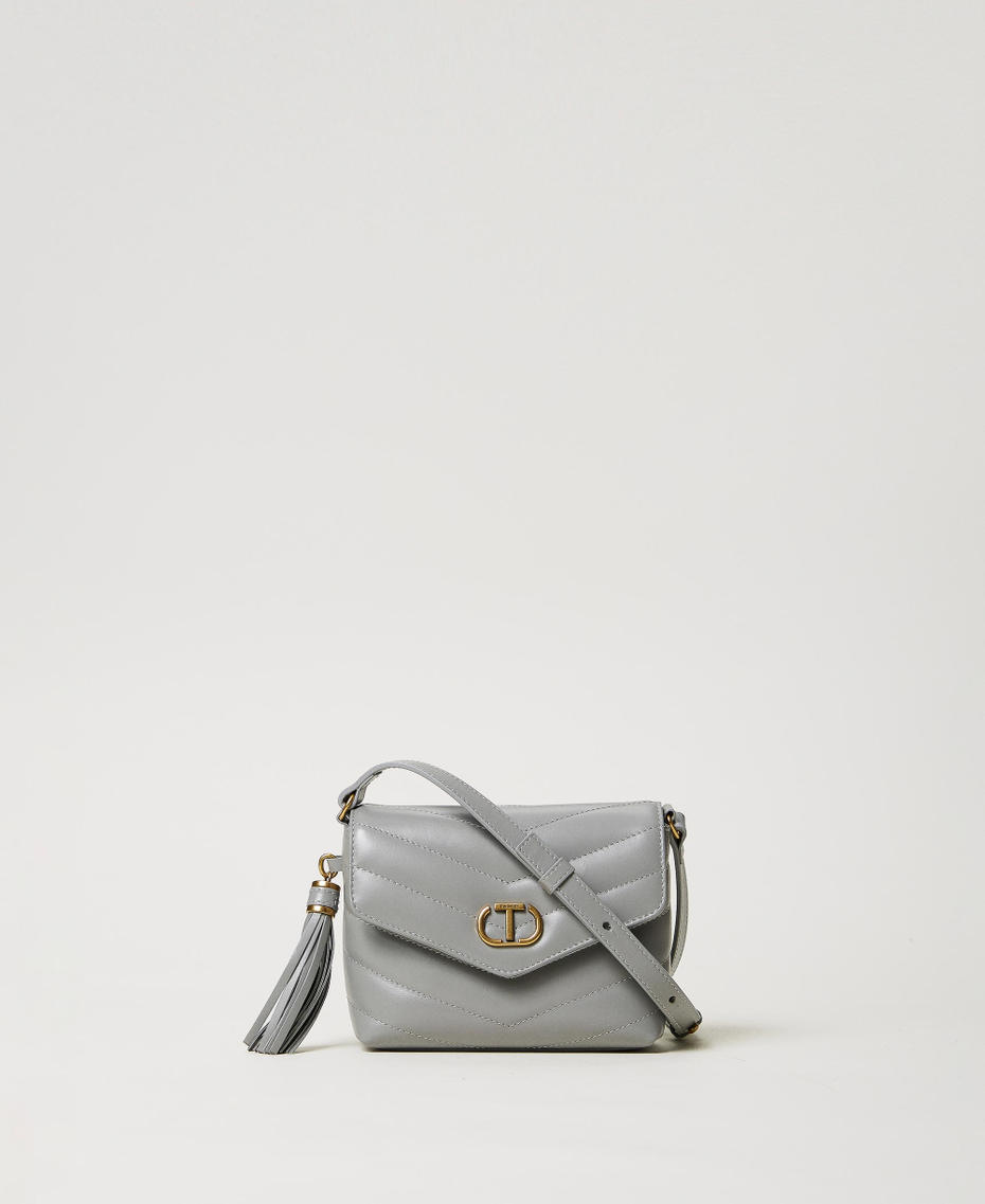 Borsa a tracolla 'Dreamy' piccola in pelle Grigio Medio Donna 242TB7191_00804_01
