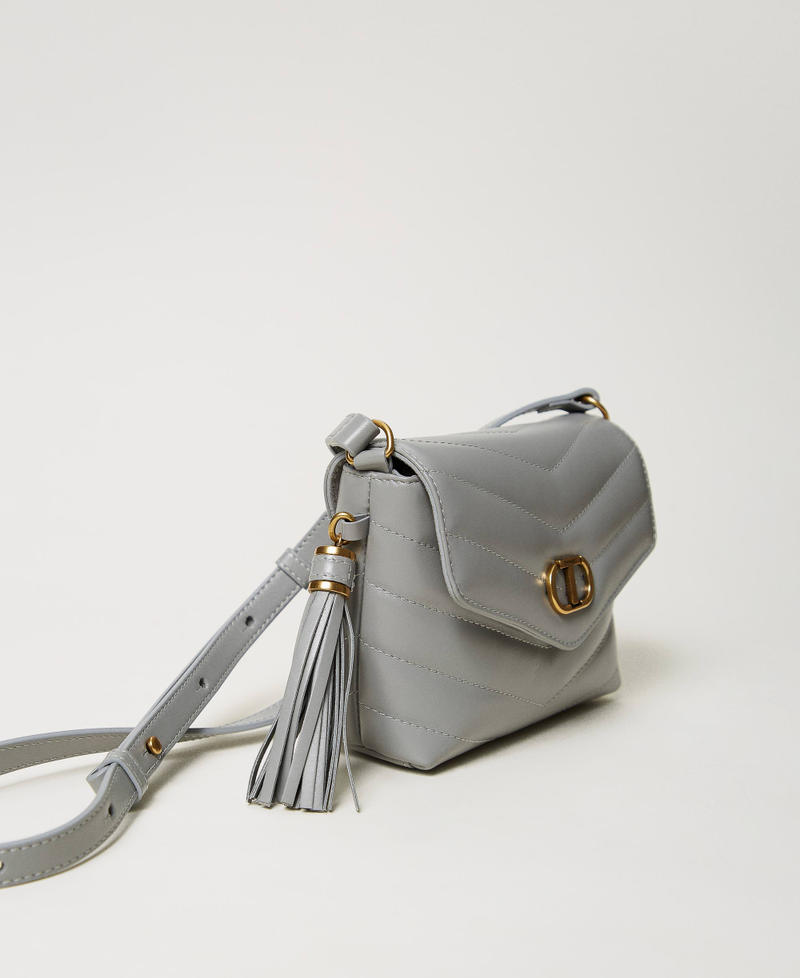 Borsa a tracolla 'Dreamy' piccola in pelle Grigio Medio Donna 242TB7191_00804_02