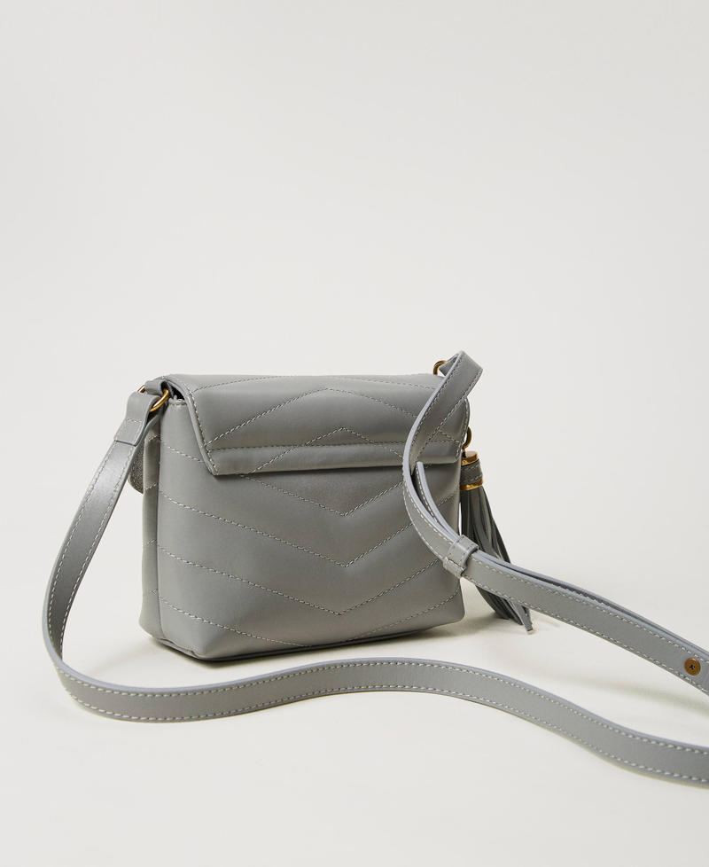 Borsa a tracolla 'Dreamy' piccola in pelle Grigio Medio Donna 242TB7191_00804_03