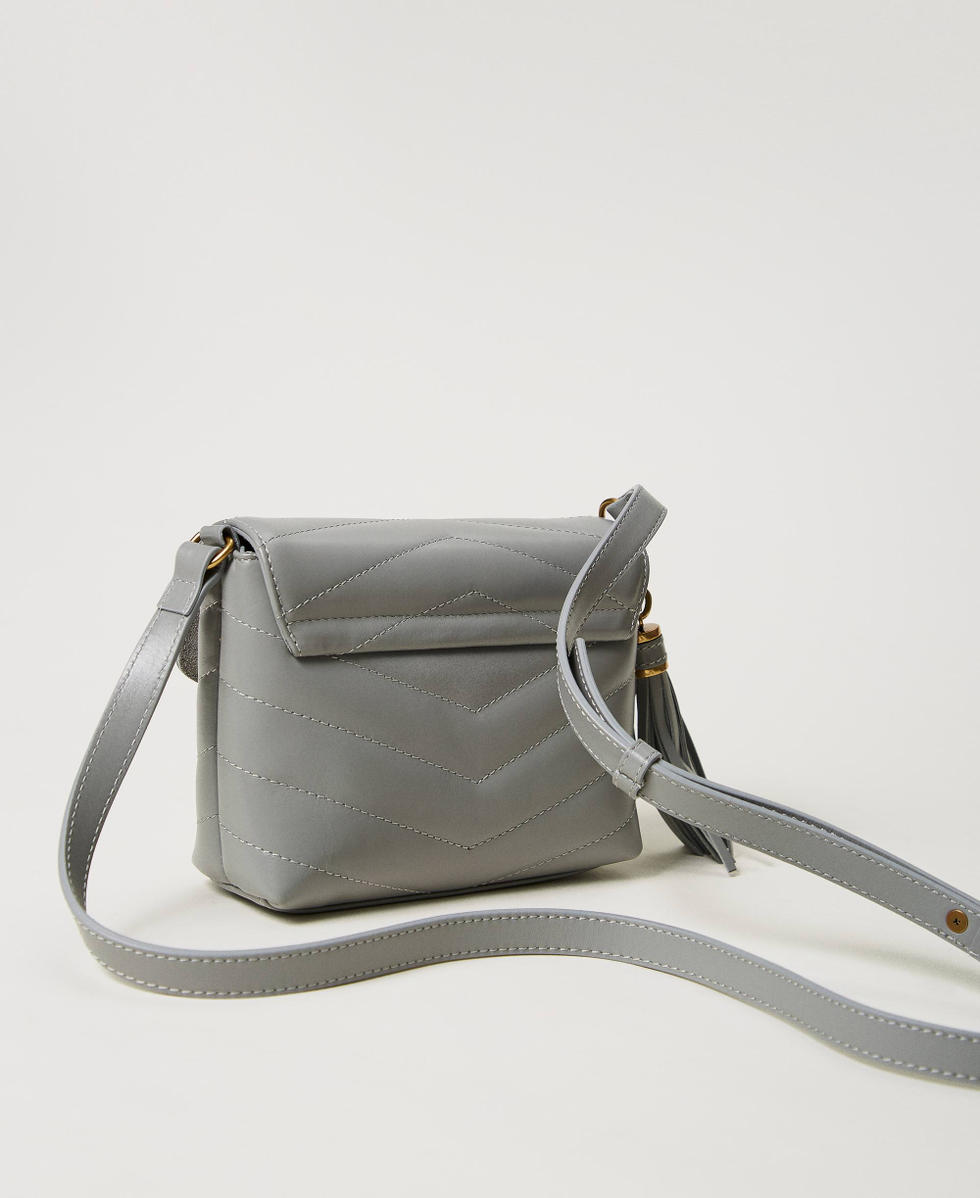 Bolso bandolera Dreamy pequeno de piel Mujer Gris TWINSET Milano