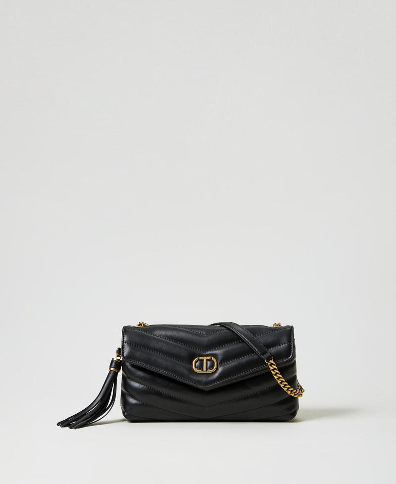 'Dreamy' medium leather shoulder bag Black Woman 242TB7192_00006_01