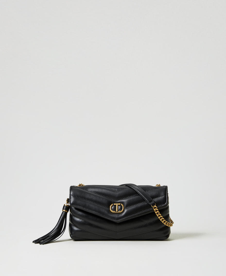 'Dreamy' medium leather shoulder bag Black Woman 242TB7192_00006_01