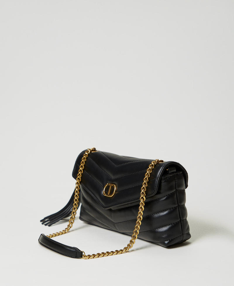 'Dreamy' medium leather shoulder bag Black Woman 242TB7192_00006_02