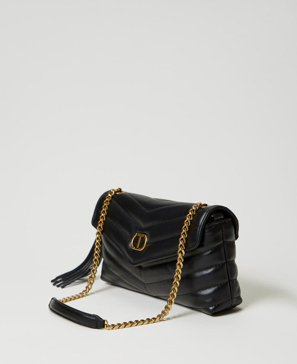 'Dreamy' medium leather shoulder bag Black Woman 242TB7192_00006_02