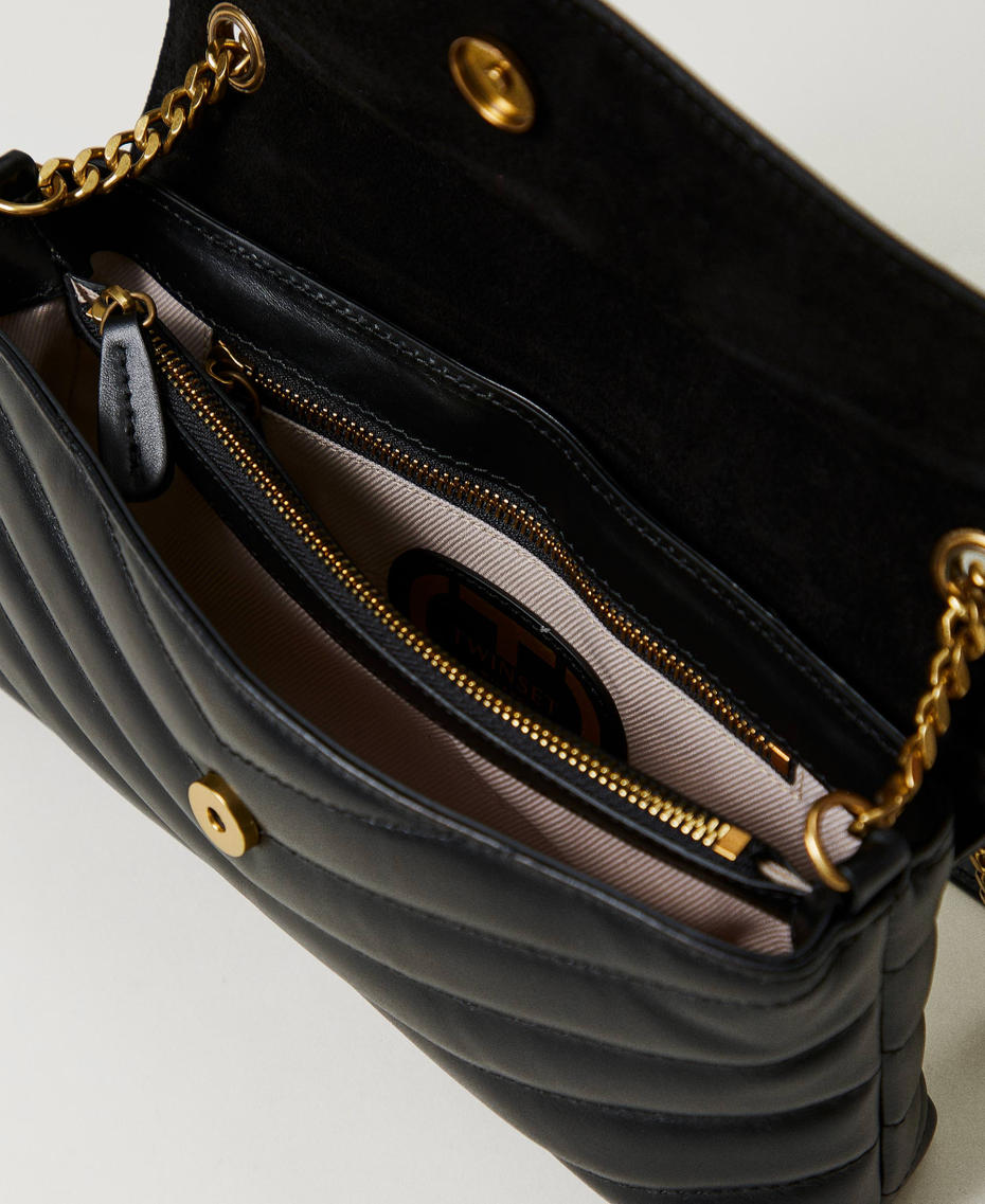 'Dreamy' medium leather shoulder bag Black Woman 242TB7192_00006_04