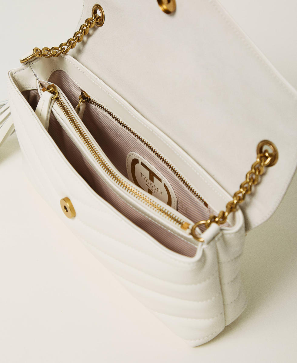Sac à bandoulière moyen « Dreamy » en cuir Blanc « Old White » Femme 242TB7192_11748_04