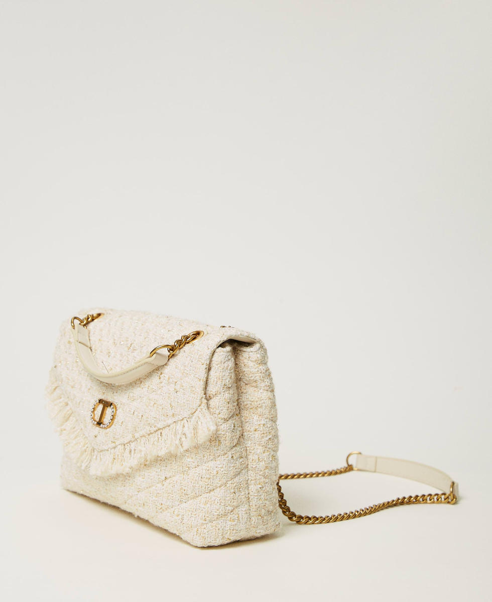 White tweed bag discount