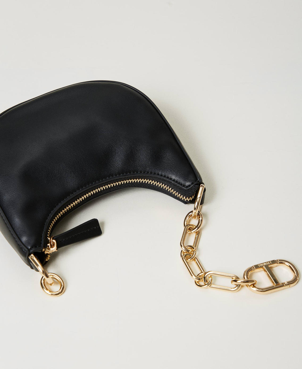 ‘Mini Croissant’ bag with Oval T closure Black Woman 242TB7220_00006_03