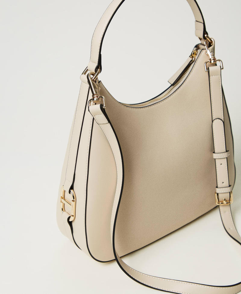 Hobo bag with Oval T buckle