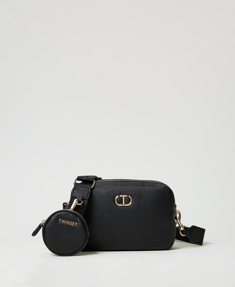 Borsa a tracolla con portamonete Nero Donna 242TB7310_00006_01