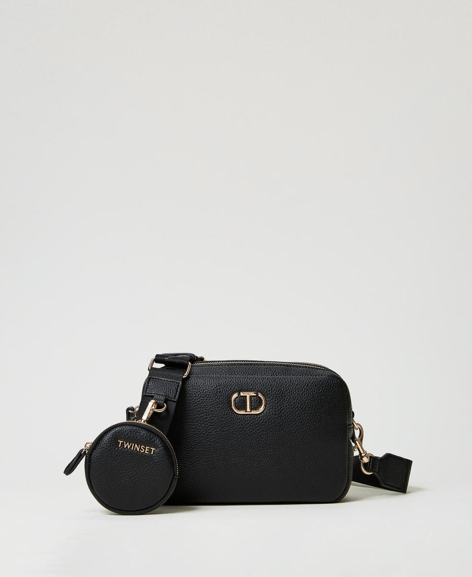 Borsa a tracolla con portamonete Nero Donna 242TB7310_00006_01