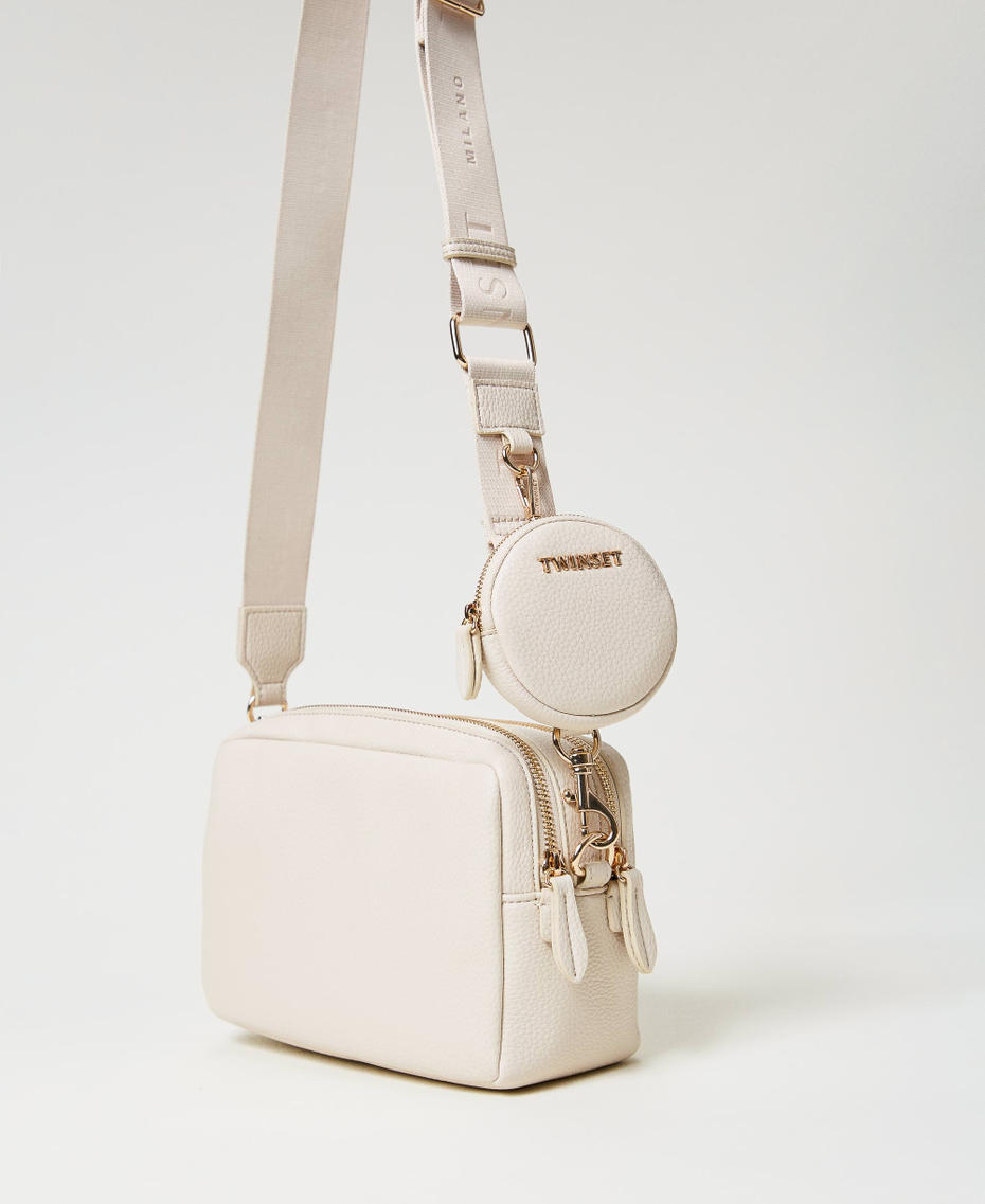 Borsa a tracolla con portamonete Bianco "Old White" Donna 242TB7310_11748_03