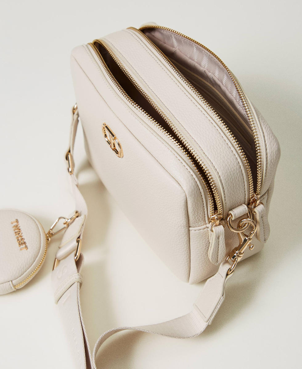 【PORTERNA】Bibi Gold Shoulder Bag Medium crossbody bag with logo colour gold | Liu Jo