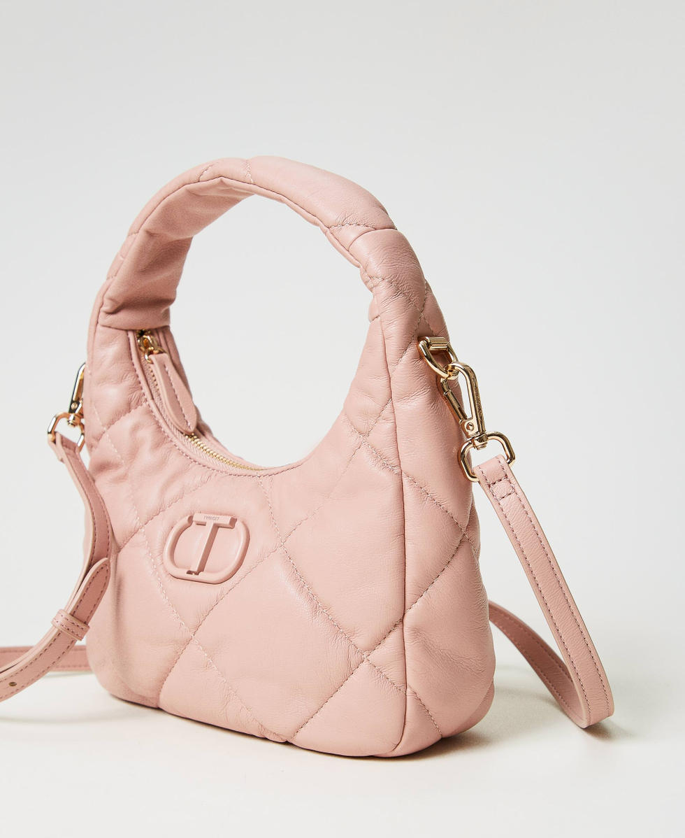 Borsa hobo piccola quilted imbottita Donna Rosa TWINSET Milano